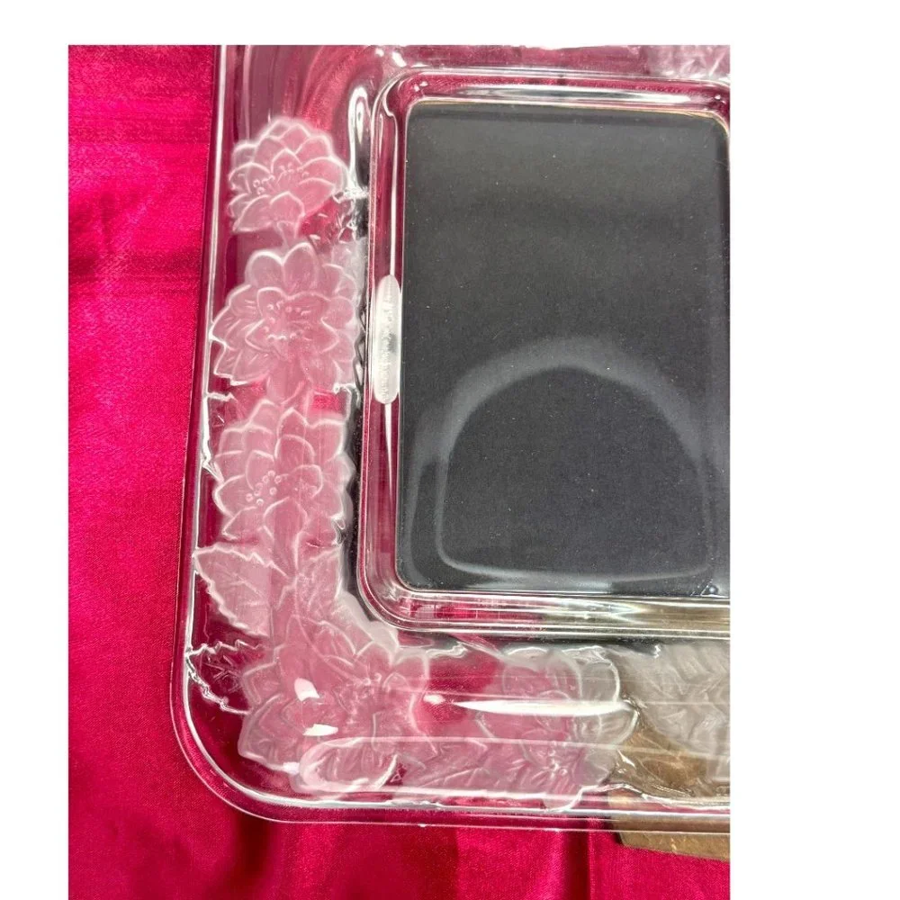 Crystal Clear Signatures Japan Crystal Rectangular Wedding Picture Frame Etched